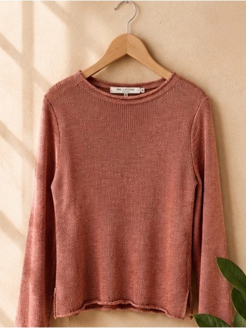 MM Lafleur Dusty Rose Lightweight Knit Tunic